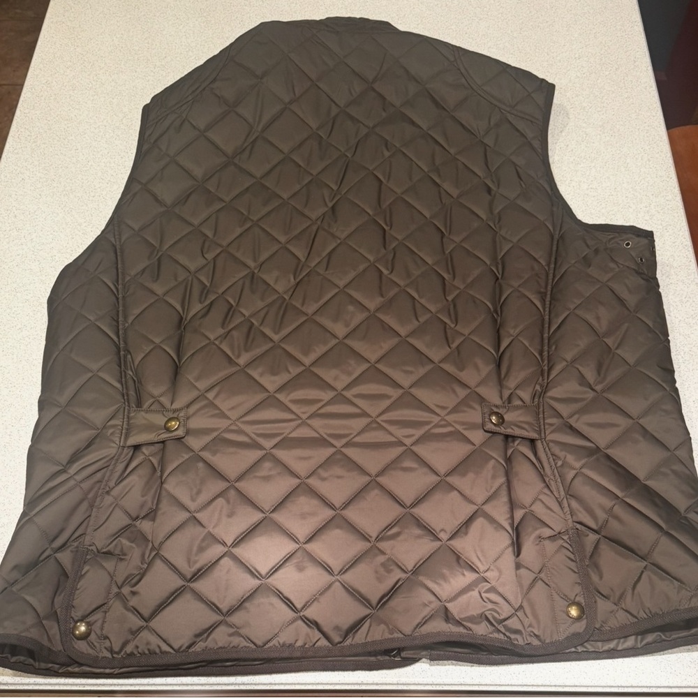 Ralph Lauren Men's Quilted Vest - Dark Olive - Picture 4 of 6